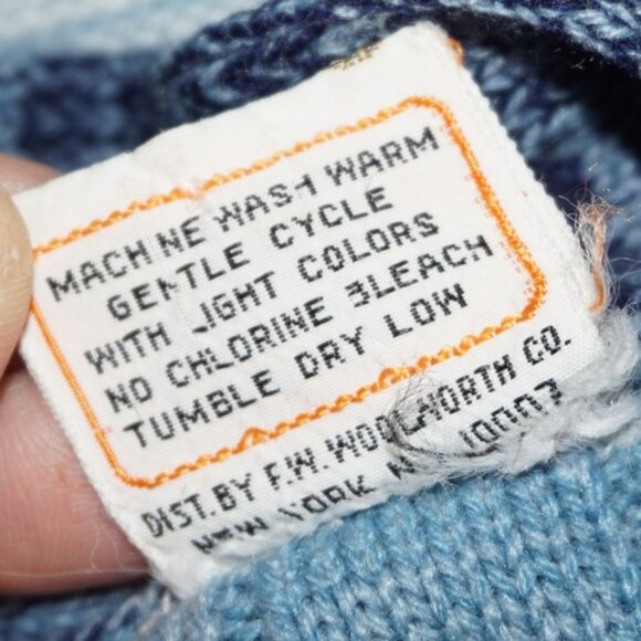 Vintage 70s Striped Cardigan Sweater - Picture 4 of 6